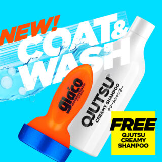 Glaco QAD + QJUTSU Creamy Shampoo - Novatorisks stikla pārklājums + šampūns