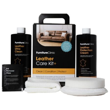 Furniture Clinic Leather Care Kit BIG - Ādas izstrādājumu kopšanas līdzekļu komplekts
