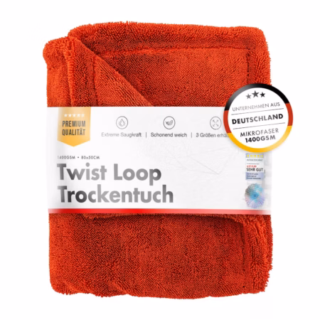 Chemicalworkz Shark Twisted Loop Red 1400GSM 50x80cm – Dvielis žāvēšanai