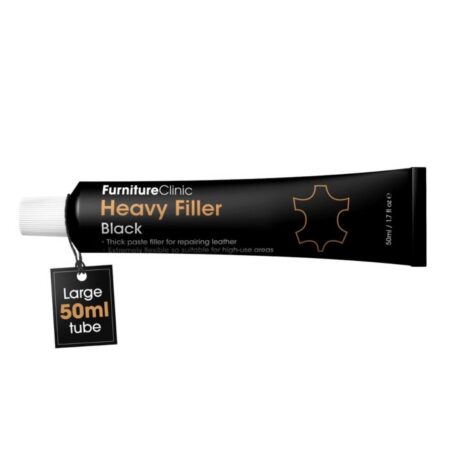 Heavy Filler (black) 50ml – pildviela skrāpējumu un caurumu nostiprināšanai ādā (melns)